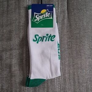 Coca Cola Sprite White and Green Casual Socks